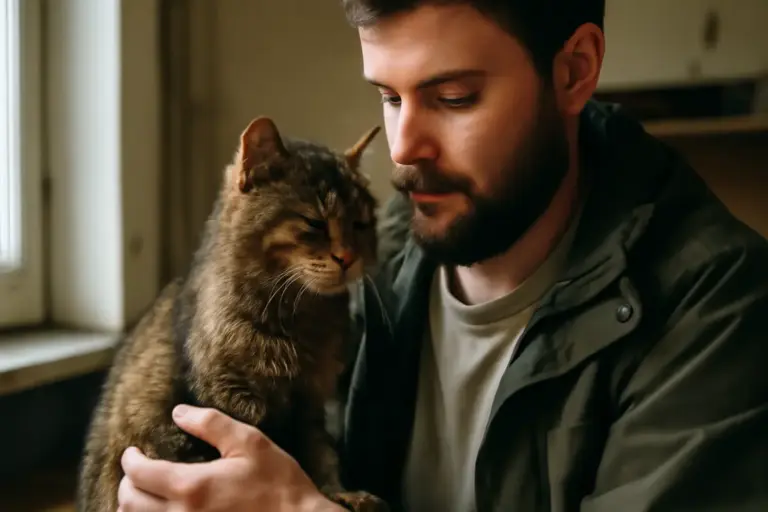 Cosa spinge un gatto randagio ad affidarsi all’uomo? L’inaspettata fiducia dopo il salvataggio