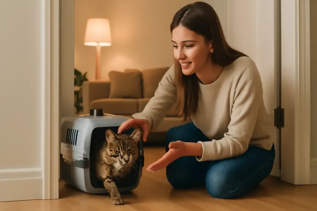 Primo accesso alle stanze di casa: come insegnare al gatto adottato a sentirsi sicuro