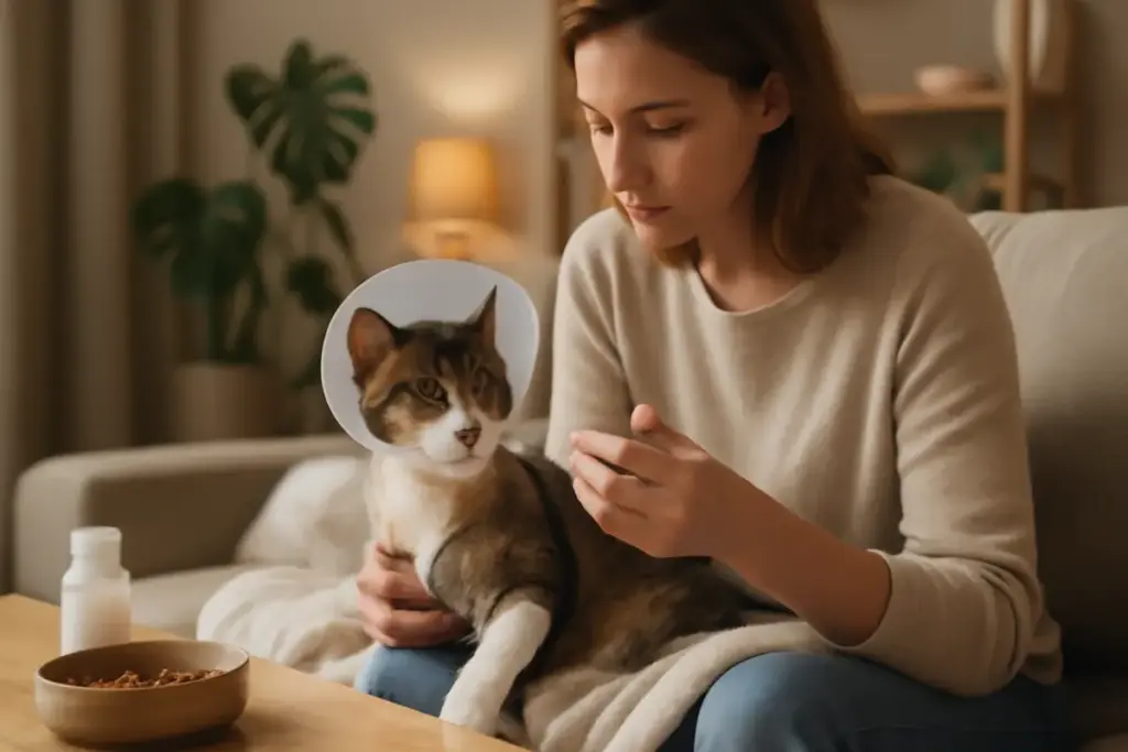 Gatto convalescente dopo l’adozione: come velocizzare il recupero fisico in casa